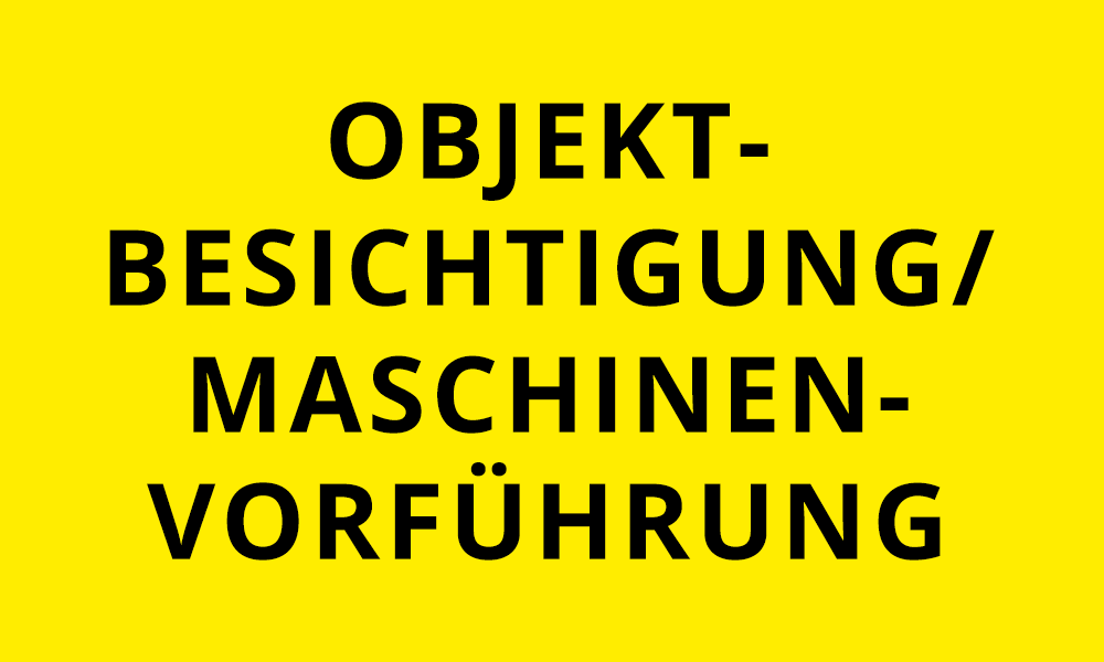 Objektbesichtigung und Maschinenvorführung - Kärcher Center Wagner in Gerlingen bei Stuttgart