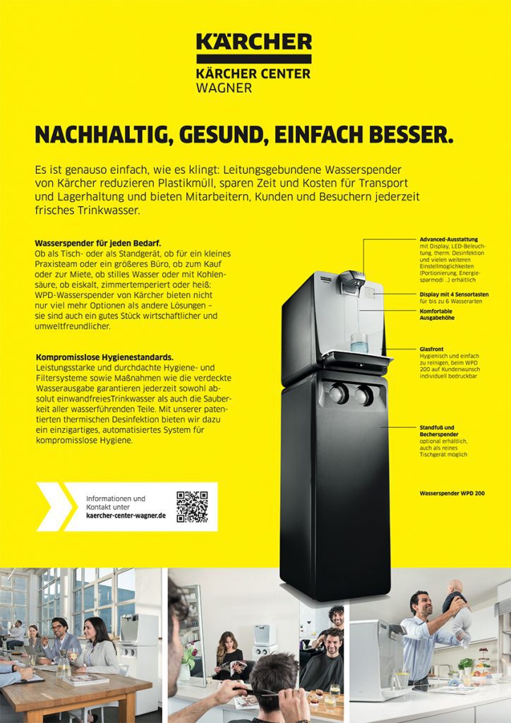 Kärcher Wasserspender Infoflyer