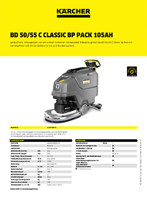BD 50/55 C Classic Bp Pack 105Ah