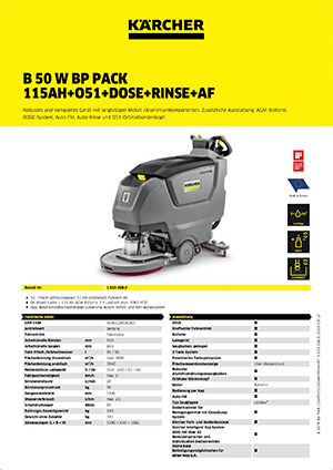 B 50 W Bp Pack 115Ah+O51+Dose+Rinse+AF