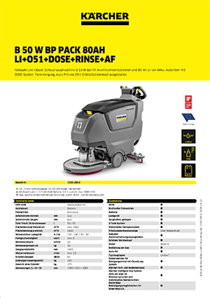 B 50 W Bp Pack 80Ah Li+O51+Dose+Rinse+AF