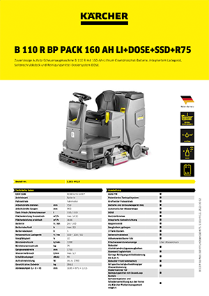 B 110 R Bp Pack 160 Ah Li+Dose+SSD+R75