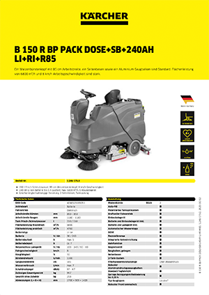 B 150 R Bp PACK DOSE+SB+240Ah Li+Ri+R85