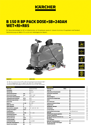 B 150 R Bp Pack DOSE+SB+240Ah Wet+Ri+R85