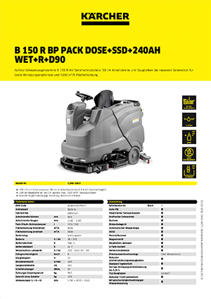 B 150 R Bp Pack DOSE+SSD+240Ah Wet+R+D90