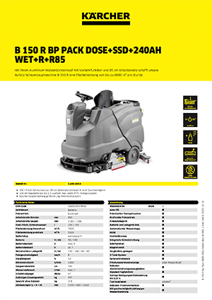 B 150 R Bp Pack DOSE+SSD+240Ah Wet+R+R85