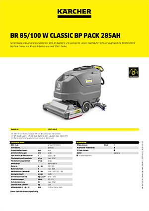 BR 85/100 W Classic Bp Pack 285Ah