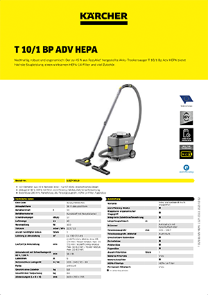 T 10/1 Bp Adv HEPA​