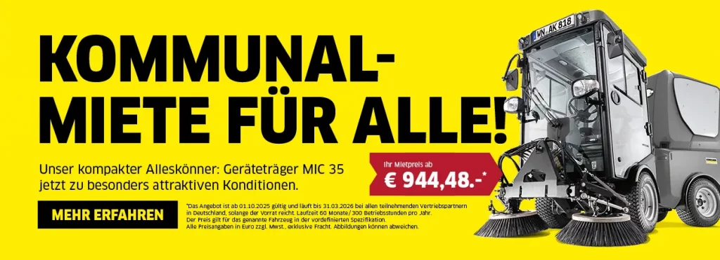 Kommunaler Mietpreis für die MIC 35